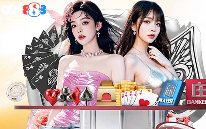 Baccarat online là trò chơi phổ biến tại casino GA888